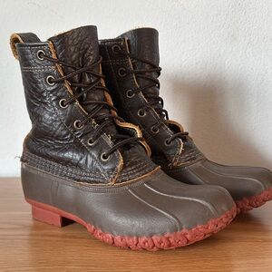L.L. Bean Bison Leather Duck Boots